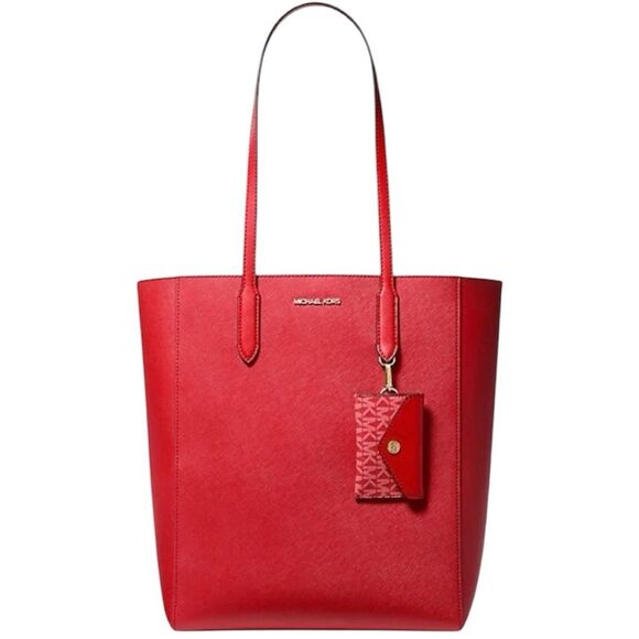Michael Kors Vincent Large Saffiano Leather Tote Bag with Card Case NWT - Picture 1 of 4